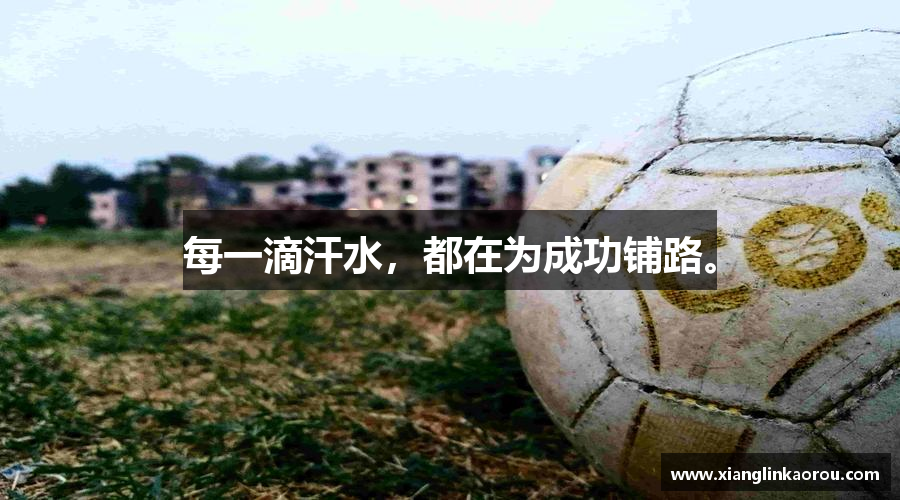 每一滴汗水，都在为成功铺路。